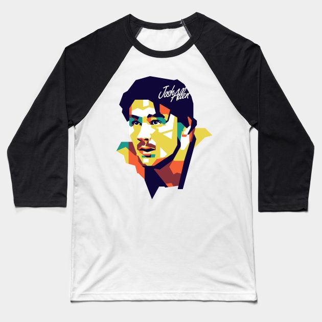 Josh Allen on WPAP art #2 Baseball T-Shirt by pentaShop